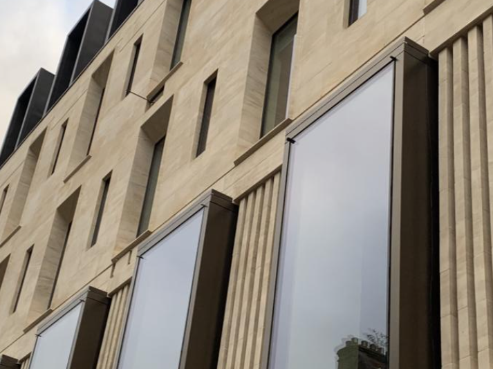 Northgate — Glazed facade and cladding installation with MetSec framing.